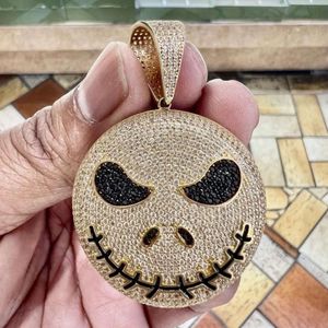 Hiphop sieraden Sier Evil Smail Iced Out aangepaste Moissanite hanger