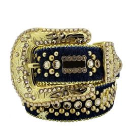 Hiphop cinturones de lujo para hombres cinturón de diseñador para mujer retro lleno de diamantes con incrustaciones de cristal cinture colorido ancho cinturon mujer clásica jean diseñador cinturones de cuero mujeres