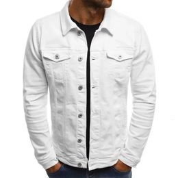 Hiphop hommes Denim vestes Streetwear décontracté coton classique Slim Jeans manteau mâle marque vêtements Cowboy veste Ropa Para Hombre 240202