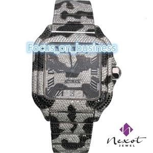 Hiphop nouveauté marque glacé de haute qualité de luxe or argent Original Hip Hop hommes Moissanite diamant montre-bracelet