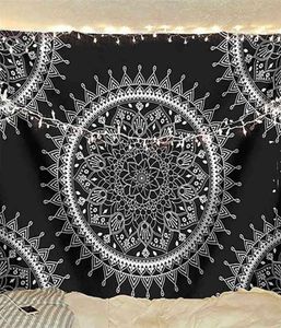 Hippie India tapijtwand hangen psychedelic tapiz mandala muurdoek tapijt slaapboer hoofdeinde boho home decor gordijn yoga sheet j224561716