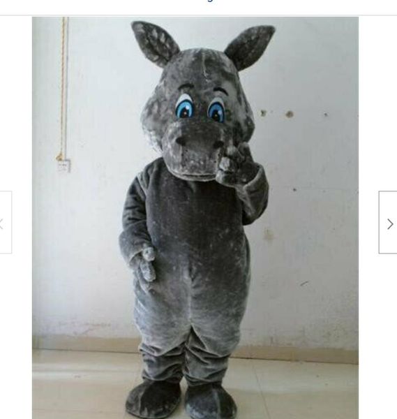 Costume de mascotte d'hippopotame Costume Party Game Dress Outfit Publicité Adulte Taille adulte de haute qualité