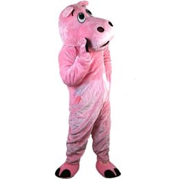Hippopotame mascotte Fursuit Costumes dessin animé personnalisé mascotte marche marionnette Animal Costume serveur d'événements à grande échelle