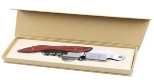 Ouvre-bouteille de couteau hippocampique en bois en bois inoxydable peut ouvrees à vin rouge multi-fonctions de bouchon de bouchon de bouchon petits outils 9 5xj4961987