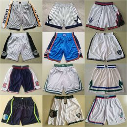 HipPop Basketbal Kort Western Eastern Team Joggingbroeken Shorts met elastische taille Dun All Stitch Hardloopkleding Workout Heren Broek met trekkoord Donte DiVincenzo Casual