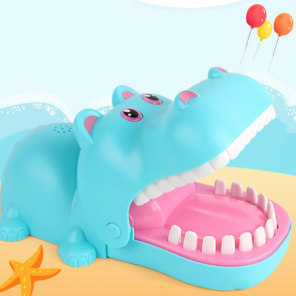 Hipopótamo Dentista Jogo engraçado Mordedura Dedo Hipopótamo Brinquedo Jogo de Brinquedo para Crianças Família Divertido Interativo Jogo de Tabuleiro