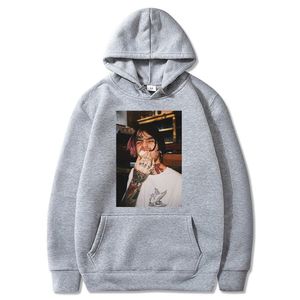 Hipster Lil Peep Print Sweat à capuche Tops Hommes / Femmes Printemps 100% Pur Coton Casual Street Vêtements Sweats à capuche Sweat-shirt Y0319