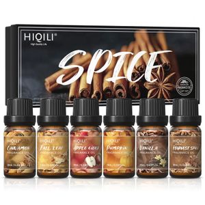 Hiqili Spice Fragrance Oilstop 6 Gift Set 100% Pure Perfume Huile pour l'aromathérapie |Voiture diffusioncandle makehair carediy 240417