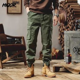 Hiqor Tactical Cargo Pantals Men Automne Winter Outdoor Randonnées Joggers Pantalons multiples Pantalons Streetwear Cargo Jogger Pantalon pour hommes 240429