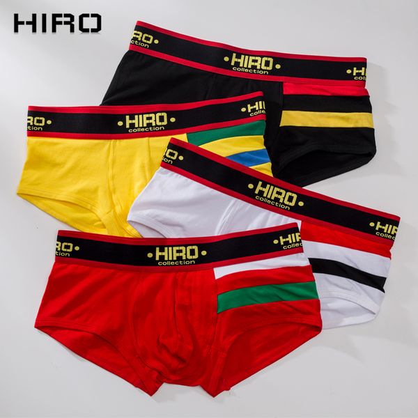 HIRO, ropa interior Sexy para hombre, Boxer sólido para hombre, calzoncillos Cueca de talla grande, calzoncillos masculinos suaves, calzoncillos de algodón, pantalones cortos