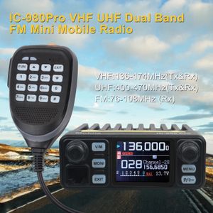 Hiroyasu Walkie Talkie IC-980PRO VHF UHF Dual Band Dual Watch 25W 200CH RÉDUCTION DU BROIT MINI FM Vox Scrambler Mobile Radio 240430