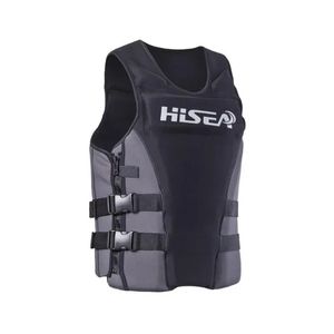 Hisea Professionl Drijfvermogen Reddingsvest Vest Met Materiaal Neopreen voor Mannen Vrouwen Surfen Motorboot Vissen 240111