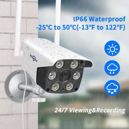 Hiseeu 3MP 5MP IP -camera WiFi Wireless Security trappenhuizen Corridor Farms Surveillance Outdoor Waterdicht
