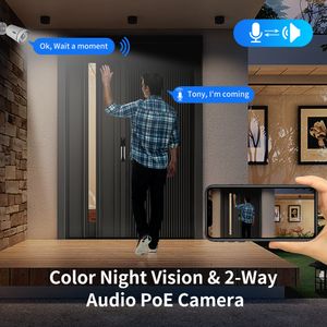 Hiseeu 4K 8MP IP -camera Outdoor POE Video Surveillance Audio Record CCTV Security Street Motion Alarm Color Night Vision Onvif