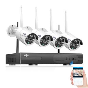 Mise à jour du modèle Hiseeu WNKIT - Ensemble de surveillance sans fil NVR 4H Quad 2 mégapixels