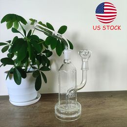 Bong Hisi Hex Geyser en verre sans pied de qualité supérieure - 11 pouces