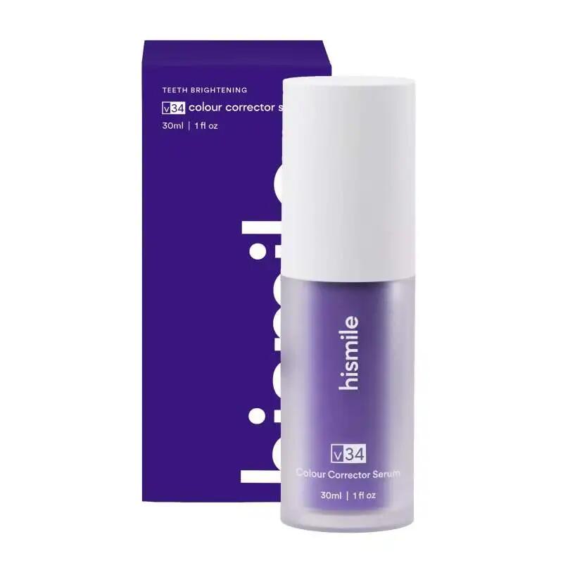 Hismile V34 Dentifricio Viola Correttore di colore Denti Efficace Sbiancamento dei denti Mousse Pulizia orale Sbiancamento Dentifricio Prodotto