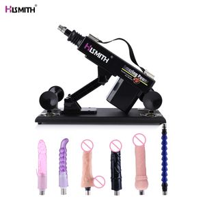 HISMITH, ametralladora automática sexy para mujeres, consolador Anal, varilla de extensión, máquina de amor, consolador pequeño, vibrador de empuje anal