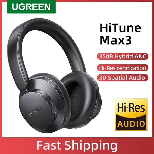 HiTune Max3 hybride 35dB ANC casque antibruit actif sans fil sur l'oreille Bluetooth écouteurs 3D Audio spatial