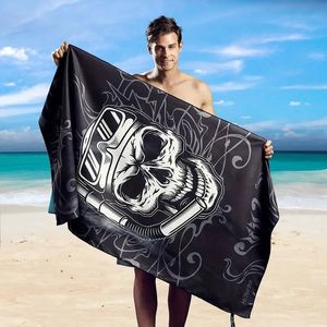 Hiturbo Microfiber Marine Animal Beach Plack Absorbant rapide Dry Soft Yoga Swimming Resort Mountain Mesting Towel 240415