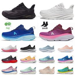 HK Running Shoes Bondi 8 Big Size US 12 13 8S x2 Carbon x Mach Pink Lime Light Light One One Blue Orange Summer Song Ice Purple Kawana Yellow Gris Finces