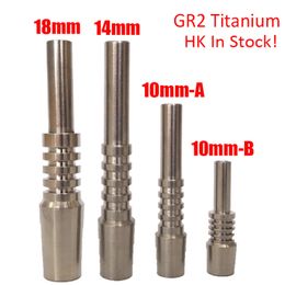 HK Stock Premium Titanium Remplacement Tip de l'ongle Fumer 10 mm 14 mm 18 mm Inversé Grade 2 GR2 Ti Tips Nails pour Mini NC NC NEctor Collector Kits Wholesale