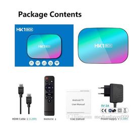Hk1 Box Amlogic S905X3 Smart TV Sticker Android 9.0 LAN BT4.0 2.4G5G WiFi YouTube Nef1x Media Player VS X96 Air