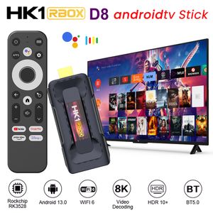 HK1 RBOX D8 Android 13 TV Box RK3528 32 Go 16 Go 2.4g 5G WiFi6 BT 5.0 Global Media Player Set Top Receiver 8K Mini TV Stick