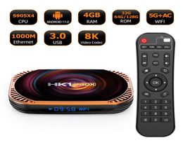 HK1 RBOX X4 Smart TV Box Android 110 AMLOGIC S905X4 8K 4G 32 64128GB 3D WIFI 24G5G Prise en charge de Google Player Youtube Netlflix4291098