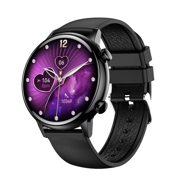 HK39 montre intelligente Amoled écran femmes filles Bluetooth appel NFC fréquence cardiaque pression artérielle oxygène femme hommes Smartwatch