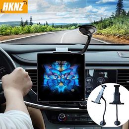 HKNZ Universal 4.7-12.9 pouces Tablet PC Stand Bras Long Tablet Support de pare-brise de voiture Support Rotatif Pour iPad Samsung pad L230619