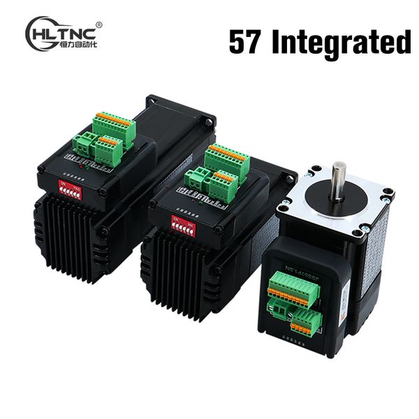 Hltnc NEMA 23 Moteur pas à pas en boucle fermée 1,5 nm 2,0 nm 3 nm d 8 mm Motor de stepper intégré hybride avec entraînement 4.2A 48V pour CNC