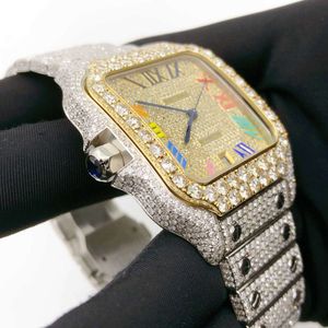 HMZT Horloge Custom rapper hiphop sieraden heren vvs diamanten horloge iced out VVS1 horloge voor man en vrouwUWVU0MY3