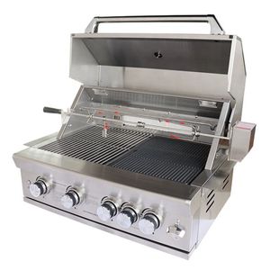 HNS-B4 Outdoor Table top BBQ Gas Grill Barbecue Griddle Portable Camping BBQ roestvrij staal rookloze grill