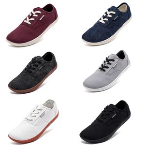 Hobby Bear Zapatos de Hombre Zapatos Deportivos de Otoño Zapatos Versátiles Transpirables Superiores de Tela Zapatos para Caminar de Comercio Exterior de Moda Zapatos Casuales Gris 46