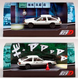 Hobby Japón 1 64 AE86 inicial D coche modelo fundido a presión 240131