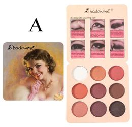 Hobbylane Classic Longlasting Eye Palette Fashion Shiny Feed Shadow Disc 9 Couleurs Cosmetics4560561