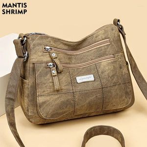 Hobo 2024 Tendance sac à main pour les femmes simples douces de messager en cuir Pu Soft Messager Casual Crossbody Sac épondelles