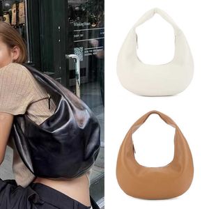 Sacs de Hobo Sacs de créateurs d'été printemps khaite de haute qualité en cuir authentique simple à la mode pour femmes boulet