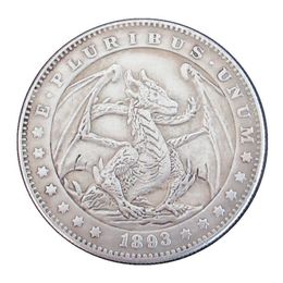 Hobo Coins USA Morgan Dollar Dragon Silver Plated Copy Coins Metal Crafts Special Gifts #0193