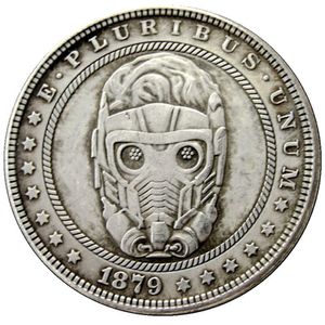 Hobo Coins USA Morgan Dollar Hand gesneden Skull Zombie Skelet Copy Coins Metal Crafts Speciale geschenken #0046