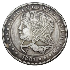 Hobo Coins USA Morgan Dollar Sculpté À La Main Copie Pièces En Métal Artisanat Cadeaux Spéciaux #0022