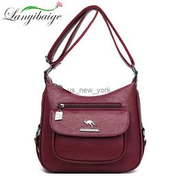 Hobo lanyibaige luxe handtassen dames tassen ontwerper zachte lederen tassen voor dames crossbody messenger bag dames vintage schoudertas hkd230817