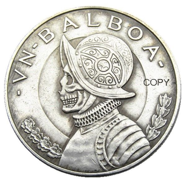 HOBO Panama 1931 Balboa 1947 mexique 5 Pesos argent plaqué artisanat étranger copie pièce ornements décoration de la maison accessoires 238d