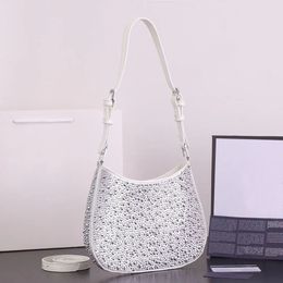 Hobo Qualité brillant Cleo aisselles Designer sac de luxe shopping Femmes Diamants Sacs à main Épaule bandoulière Fourre-tout Sac à main Portefeuille en cuir de veau véritable sac à main P1001