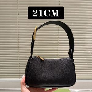 Bolso Hobo Bolso de hombro negro Bolsos de diseñador vintage Bolso con correa de cadena Oficina 5A Cuero genuino suave Marcas de bolsos vintage Marcas de bolsos de lujo Marcas de bolsos de mujer