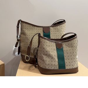 Bolso de hombro Hobo Diseñador de bolsas de bolso de cuerpo cruzado Bolsas de cubo de lienzo