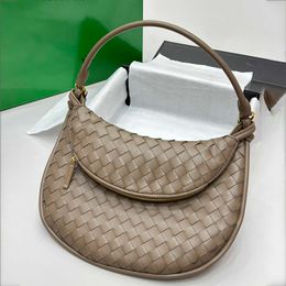 Bolso de hombro Hobo Bolso tejido Conjunto de dos piezas Diseñador Embrague Cuero de vaca Gemelli Cremallera Bolsa de alta calidad Bolsillo interno con cremallera 231115