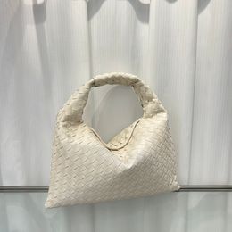 Borsa in tessuto Hobo Borsa a tracolla sotto le ascelle da donna Borse tote semplici Borsa in pelle di vacchetta Borse firmate tessute a mano Borsa aperta con cerniera di grande capacità Alta qualità