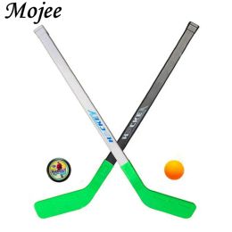 Hockey 2pcs palas de hockey bolas y 2pcs palos de hockey sobre hielo equipos de invierno para niños de hielo palo de hockey para hielo niños juguetes deportivos para 18 años